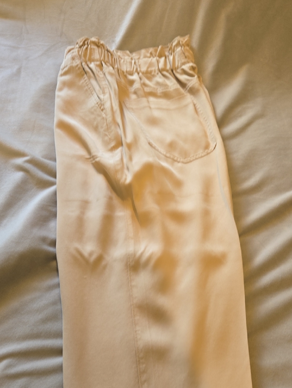 Bar III Beige Elastic-Waist Pleated Trousers